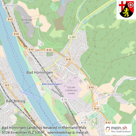 Bad Hnningen Groe Landstadt Lageplan
